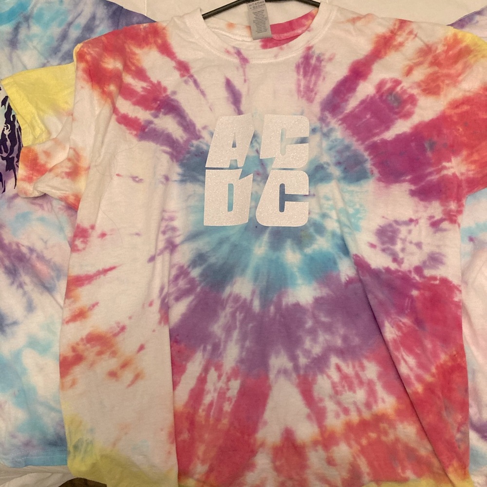 AC/DC shirt tyedye